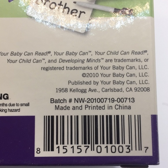 Your Baby Can Read Early Language Development Volume 4 New Sealed - Picture 5 of 5
